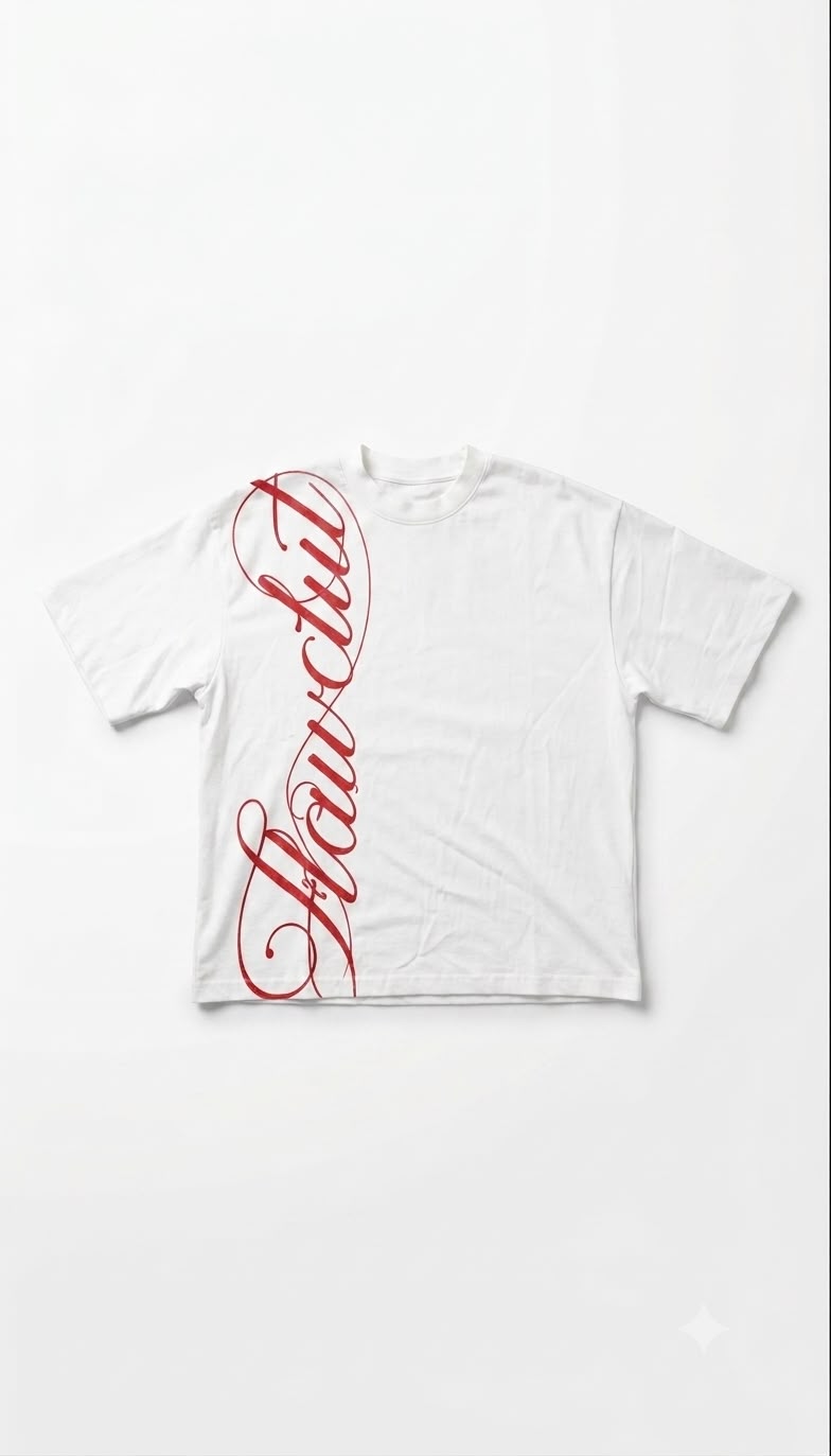 Script Boxy T-shirt